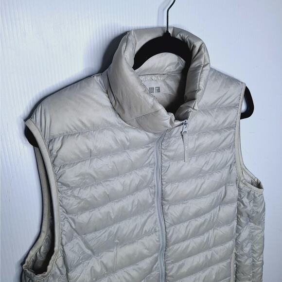 Uniqlo Ultra Light Down Puffer Vest Men's Large Gray 079120 Packable Gorpcore - Picture 2 of 10